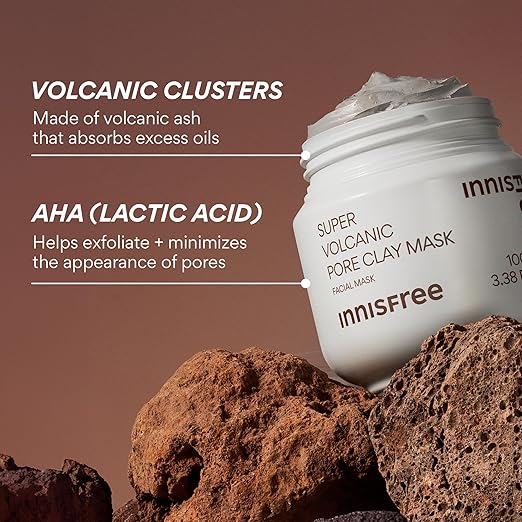 innisfree Super Volcanic Pore Clay Mask 100ml (Pore Clearing Solution) - PureRush